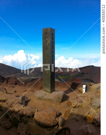 Stone monument of Mt. Fuji peak Kendokori 40888512
