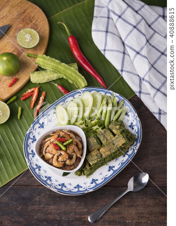 Chili Dip with Dried Shrimp Phuket Style.  40888615