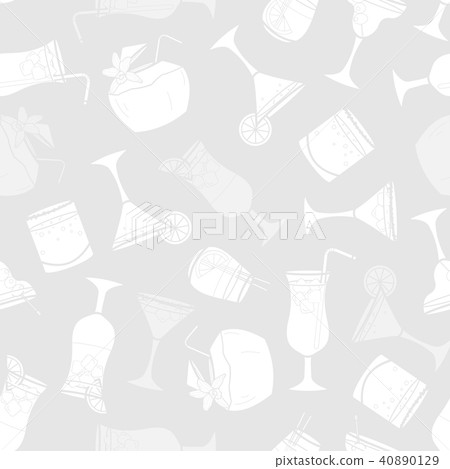 Cocktail random on gray background. 40890129
