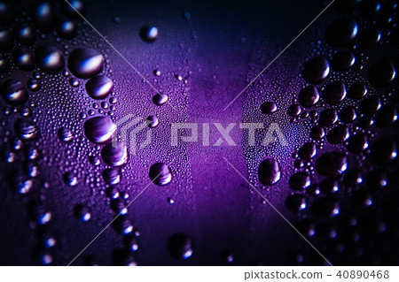 Texture of water drops on bottle 40890468