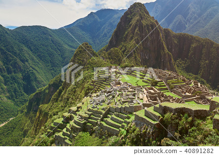 Photo from drone of Machu Picchu 40891282