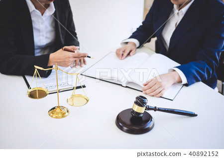Teamwork of business lawyer colleagues, consultation and confere Teamwork of business lawyer colleagues, consultation and confere 40892152