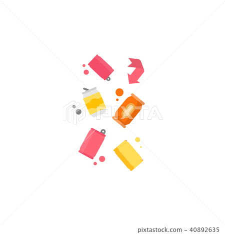 Vector management concept separation garbage Vector management concept separation garbage 40892635