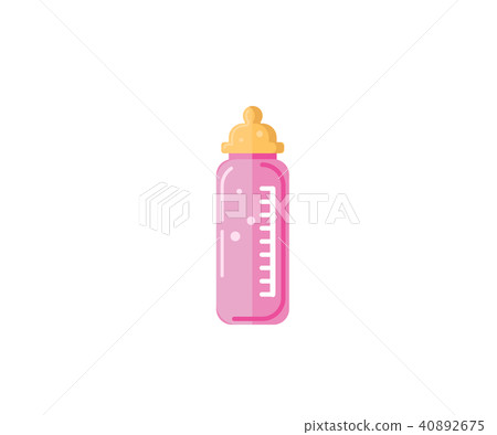Baby milk in bottle. Vector EPS-10 Baby milk in bottle. Vector EPS-10 40892675