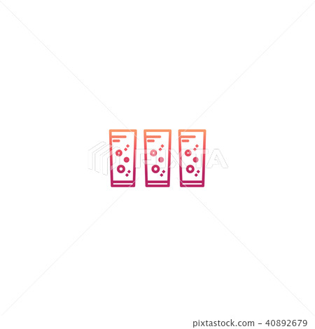 Minimal water glass icon 40892679