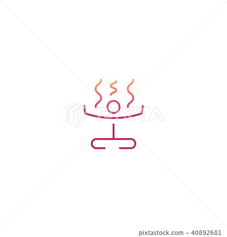 Yoga symbol icon 40892681