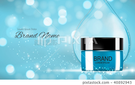Face Cream Bottle Tube Template for Ads or Magazine Background. 3D Realistic Vector Iillustration Face Cream Bottle Tube Template for Ads or Magazine Background. 3D Realistic Vector Iillustration 40892943
