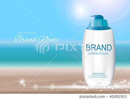Design Cosmetics Product Template for Ads or Magazine Background. 3D Realistic Vector Iillustration Design Cosmetics Product Template for Ads or Magazine Background. 3D Realistic Vector Iillustration 40892953