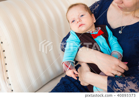Mother and little baby son 40893373