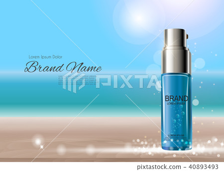 Design Cosmetics Product  Template for Ads or Magazine Background. 3D Realistic Vector Iillustration 40893493