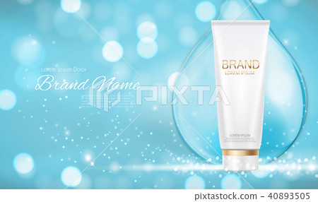 Design Cosmetics Product Template for Ads or Magazine Background. 3D Realistic Vector Iillustration Design Cosmetics Product Template for Ads or Magazine Background. 3D Realistic Vector Iillustration 40893505