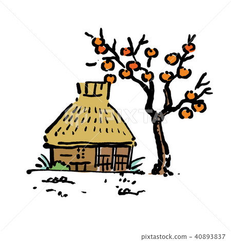 Japanese Country old private house illustration 40893837