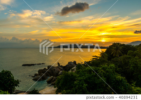 Sunset Rock Hin Ta and Hin Yai from Thailand Island of Koh Samui Sunset Rock Hin Ta and Hin Yai from Thailand Island of Koh Samui 40894231
