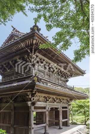 The mountain gate of Hidenji Temple (Kagakura-shi Egaya) 40894370