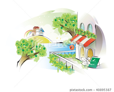 風景，例證 40895387