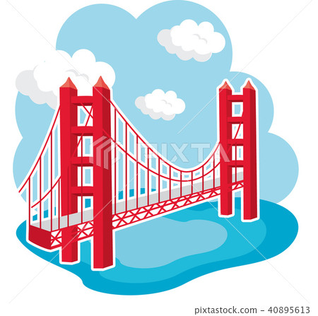 Bridge, illustration Bridge, illustration 40895613