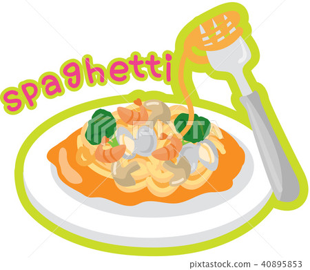 Spaghetti, illustration Spaghetti, illustration 40895853