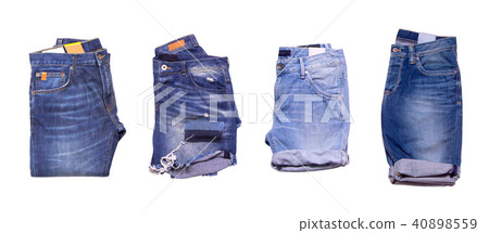 Blue jeans isolated 40898559