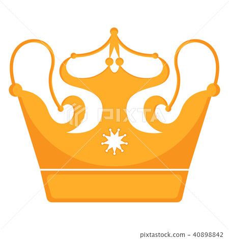 Golden crown icon 40898842