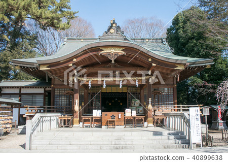 Main hall of Fudatenjinja Shrine in Chofu City, Tokyo 40899638