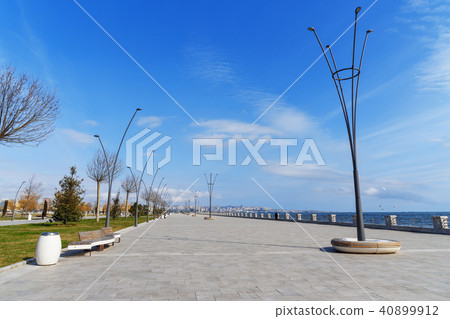 Baku White city Boulevard New city park embankment 40899912