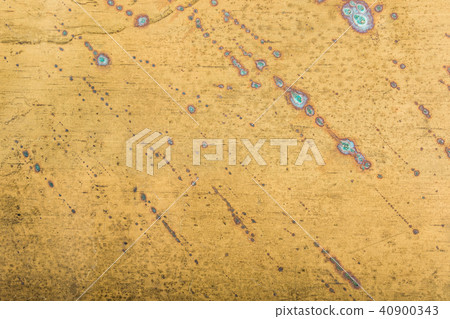 Copper bronze metal  background with patina 40900343
