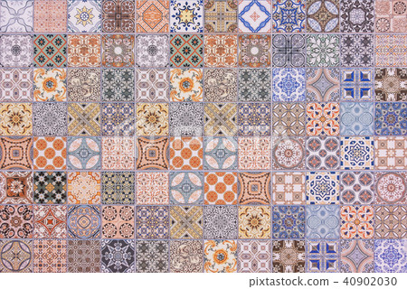 Colorful set of ornamental tiles 40902030