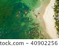 Ariel view Hua Hin beach in Thailand.  40902256
