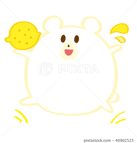 Begging Lemon and polar bear Summer fruit 40902525