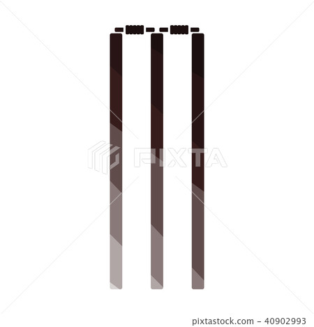 Cricket wicket icon 40902993