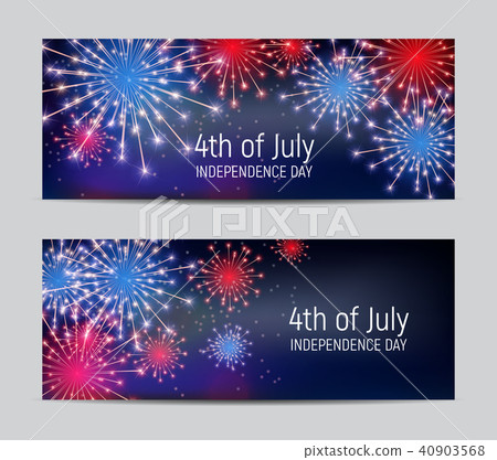 Fourth of July, Independence day of the United States. Happy Birthday America. Vector Illustration 40903568