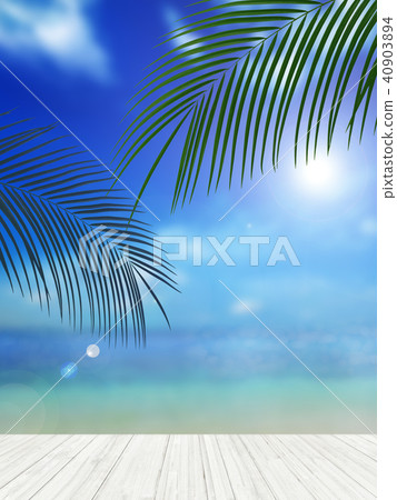 背景 - 熱帶 - 海 - 天空 40903894