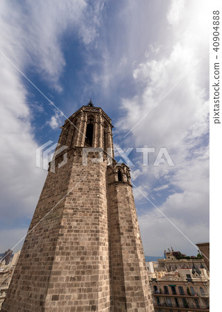 Bell Tower of the Barcelona Cathedral - Spain 40904888