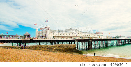 Famous pier in English Brighton Famous pier in English Brighton 40905041