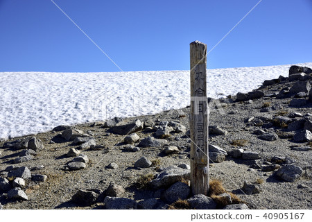 Ina Maedakake Ninth Higashi peak signpost 40905167