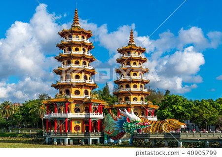 龍虎塔 照片素材 圖片 圖庫
