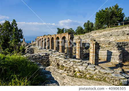 Ruins of Catullus Caves, Sirmione, Italy  40906305