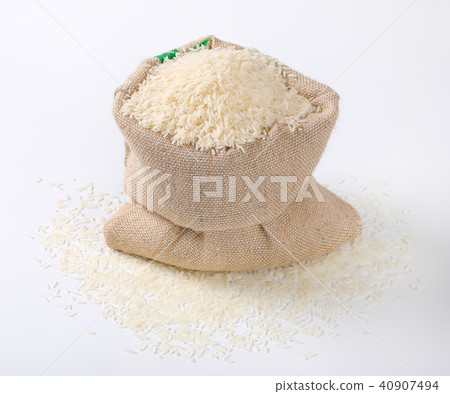 bag of white long grained rice 40907494