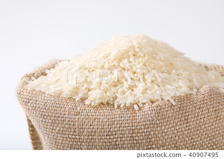 bag of white long grained rice 40907495