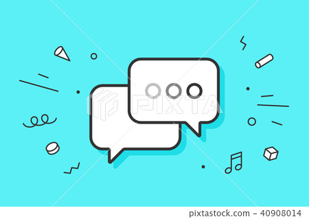 Icon of dialog messages 40908014