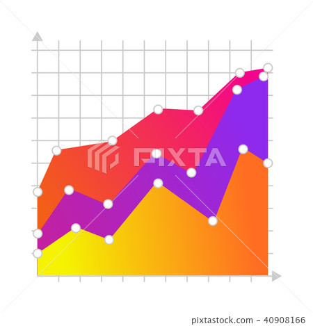 Vector linear graph chart icon - Stock Illustration [40908166] - PIXTA