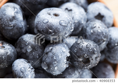 ripe plums in drops 40908353