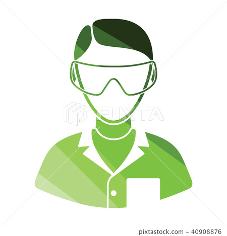 Icon of chemist in eyewear Icon of chemist in eyewear 40908876