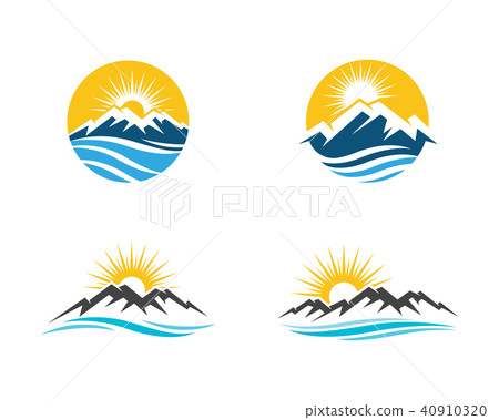 Mountain icon Logo Template 40910320