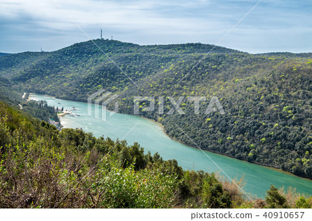 The Lim bay and valley near Rovinj and Vrsar. 40910657