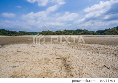 台南未開發地區台灣湖夢之湖乾旱乾旱夢之湖幹Kan秀 40911704