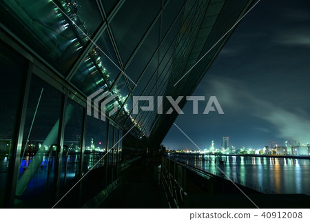 <工廠夜景>四日市工業區霞浦湖 <工廠夜景>四日市工業區霞浦湖 40912008