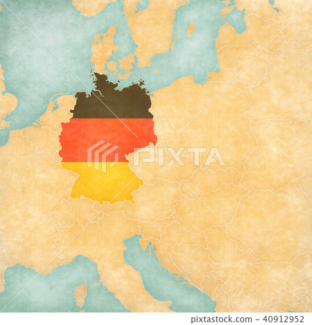 Map of Central Europe - Germany 40912952