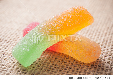 acidulous candies in shaped french fries  acidulous candies in shaped french fries  40914344