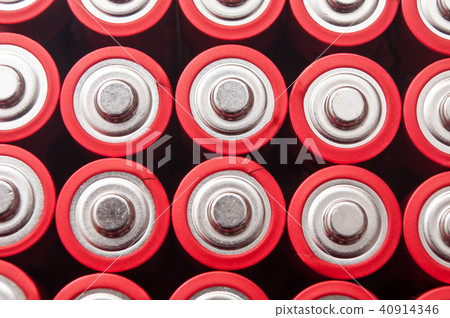 red and silver aa alkaline batteries group 40914346